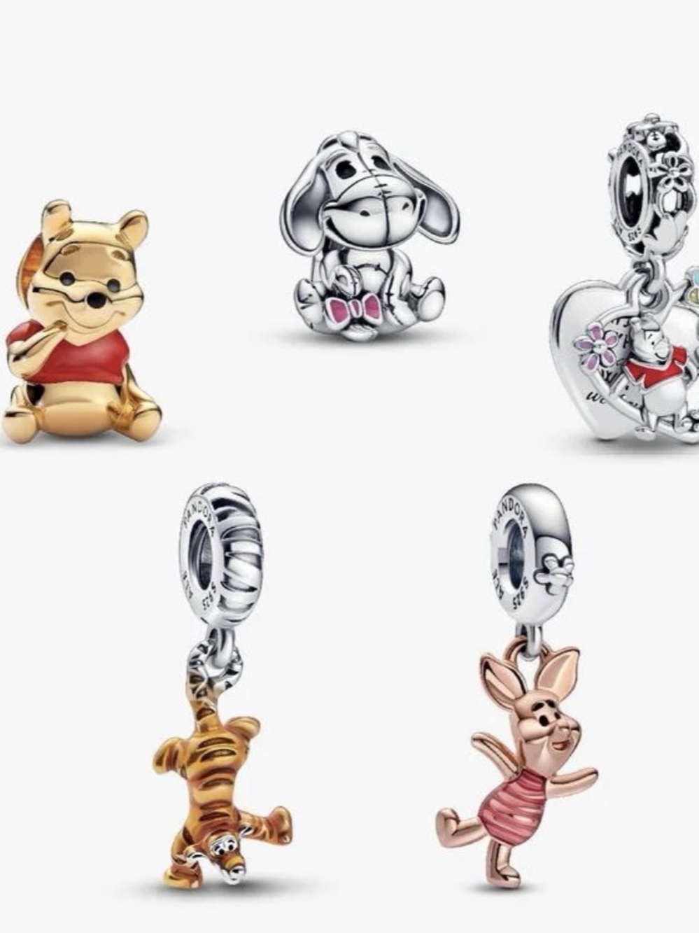 Pandora (Winnie the Pooh) charm set